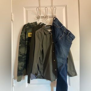 Boys GAP H&M Abercrombie 9/10 Medium Lot Shirts and Jeans Back to School bundle